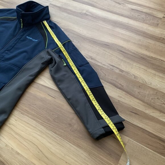 Alaska By Luly Yang Soft Shell Jacket Men’s M Oeko-Tex Horizon Full Zip Blue - Picture 5 of 11